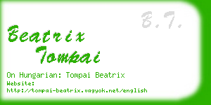 beatrix tompai business card